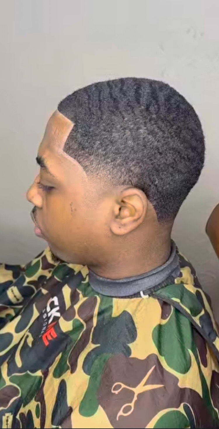 Clean military-style fade